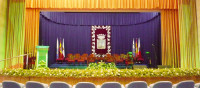 Vista general del escenario decorado