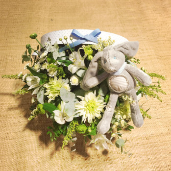 baúl de flores para bebé