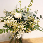 Bouquet blanco y verde-detalle-Rebolledo Floristas