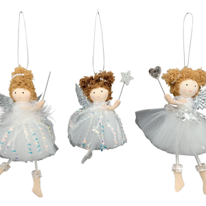 set de 3 figuras colgantes de hadas
