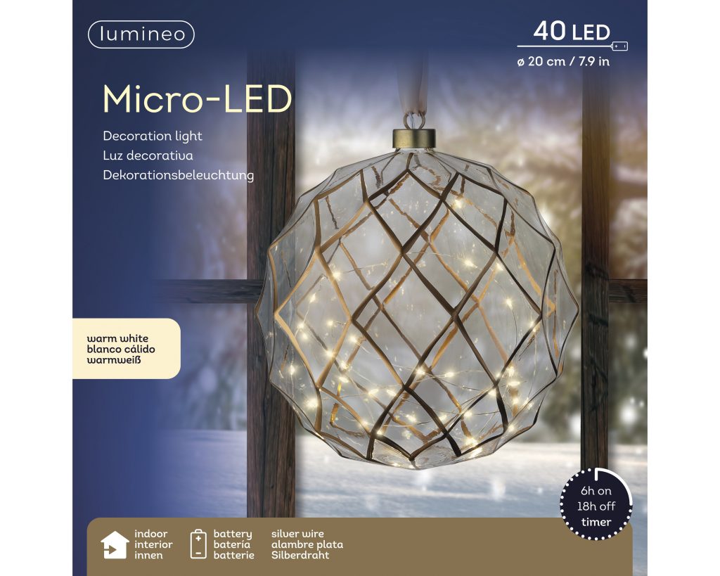 Luz decorativa en forma esférica