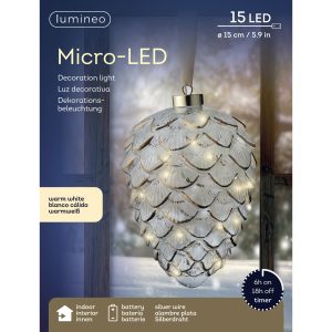 luz decorativa led en forma de piña