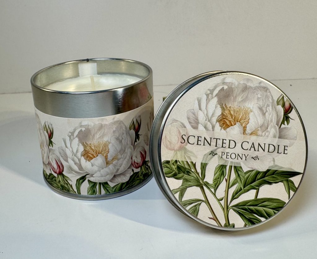 vela aromática vela aromática peony, en recipiente