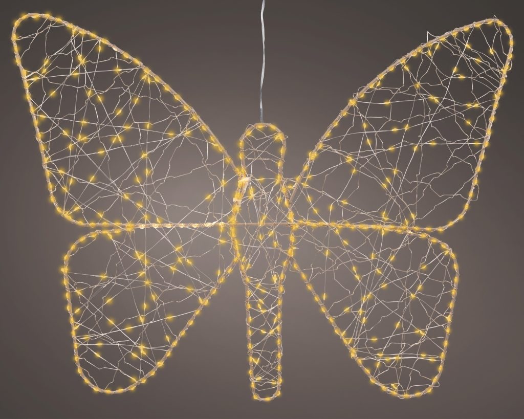 Luz decorativa forma mariposa