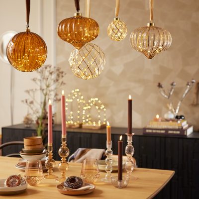Luz decorativa en formas variadas