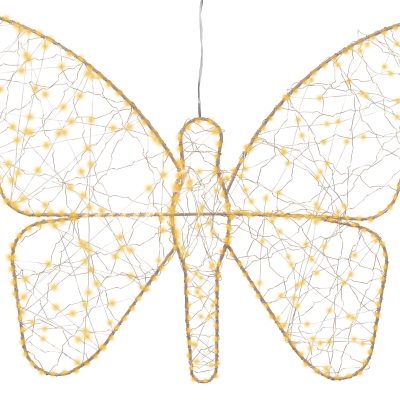 Luz decorativa forma mariposa